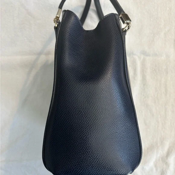 Coach Navy Leather Satchel - Picture 6 of 6